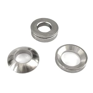 Ydewly YDEWLY Edelstahl Kugelscheiben Set 3-teilig