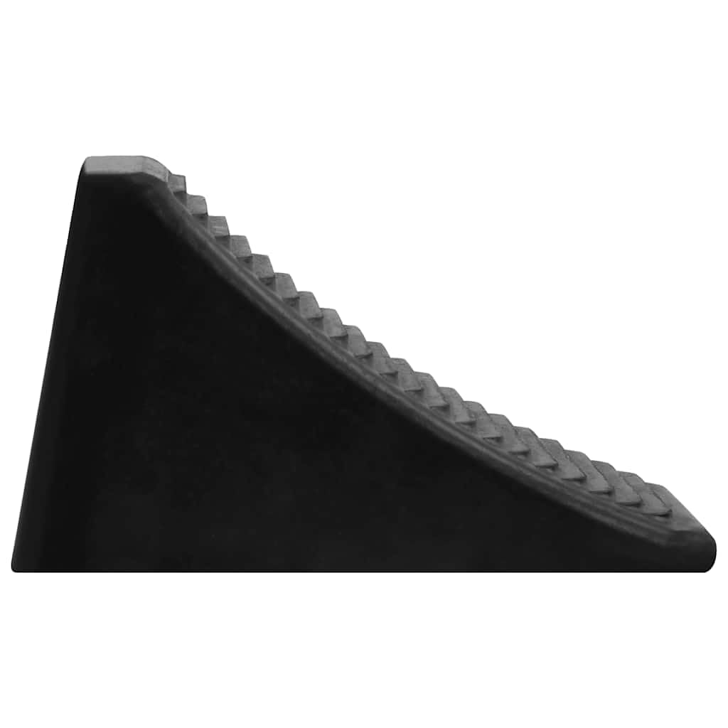 Gummiradkeile Set 4 Stk. 16 x 9 x 9 cm Unterlegkeile für Auto Transporter Lkw Pkw zur Ladungssicherung und Wegrollschutz