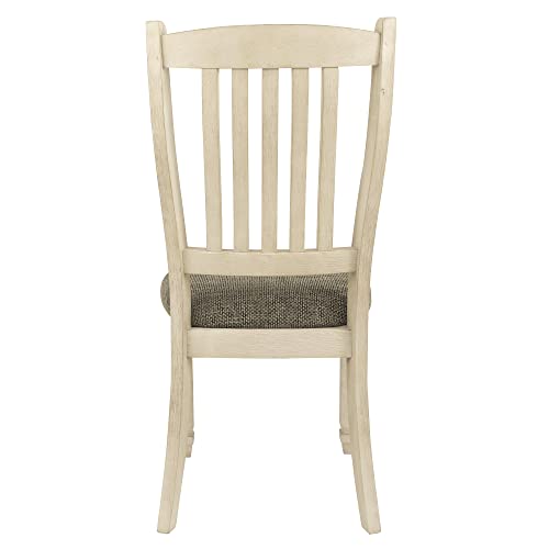 Signature Design By Ashley Bolanburg Upholstered Dining Room Chair, 2 Count, Antique White #TOP5