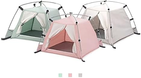 DDASUMI Pet Dog and Cat's Tent House (#Soft Fabric #Cozy Space #pet House # Indoor and Outdoor use!) (Medium, Mint)
