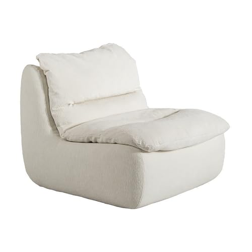 Sillón Puff Sillón Puff Sofá Puff Sillón Puff Relleno Suave, Sillones Puff para Adultos con Espuma viscoelástica Sillón Puff Sofá Decorativo Sillón reclinable,Blanca
