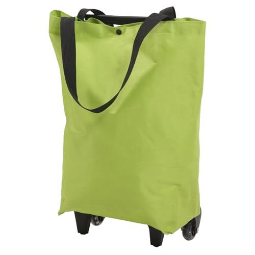 Paquet à roulettes pour courses en tissu oxford vert SOIMISS