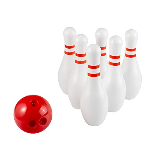 Puzzle King Light Up Kids Bowling Set Includes 6 Pins And 1 Ball Bowling Pins Toy Set For Kids Toddler Indoor & Outdoor Games For Boys Girls 7 Pcs, Height 7.87Inch #TOP1