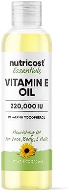Nutricost Essentials Vitamin E Oil (8 Ounces / 230,000 IU)