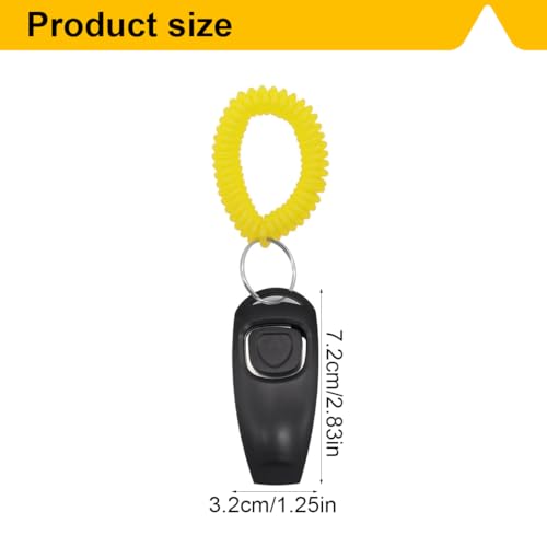AYVRUOP Hundepfeife Rütter Rückruf-Hundepfeifen Hochfrequenz Klicker Hundeklicker Set Clicker Hundetraining Clickertraining, 2 Stück