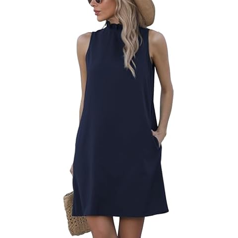 Famulily Women's Summer Casual Ruffle Dress Cover
