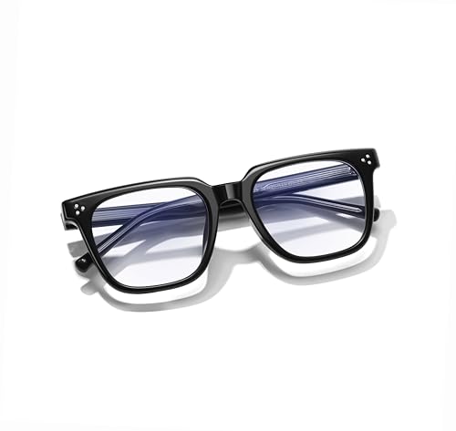 Image of Oversized Square Blue Light Glasses for Woman Men fashion Reduce Eyestrain Protection for TV /Computer /Gaming