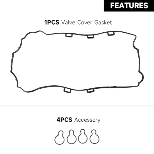 Image of Engine Valve Cover Gasket - Compatible for Chevrolet Cobalt 2005-2007 for Saab 9-3 2003-2011 for Saab 9-3X 2010-2011 for Saturn Ion 2004-2007 - Replace Part 90537687, 5607942