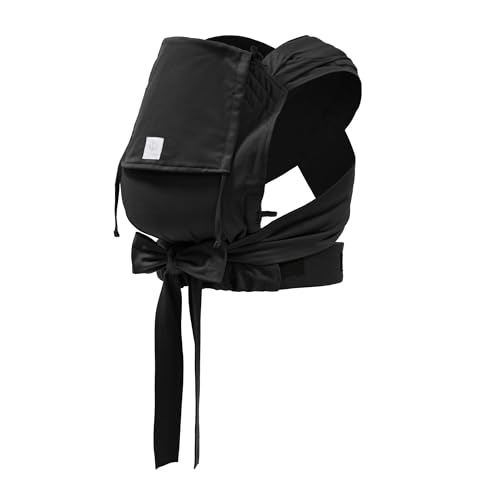 Portabebés Stokke Limas, Negro (OCS) - Portabebés de media hebilla para recién nacidos - Tres opciones de transporte - Seguro desde el nacimiento y hasta 15 kg