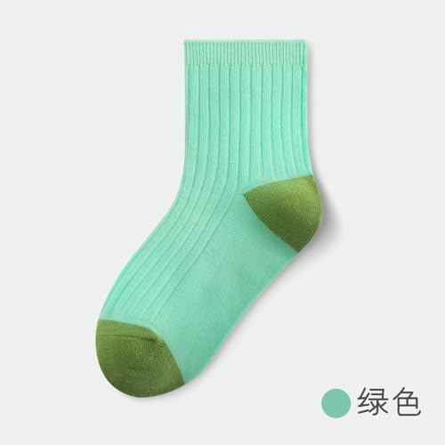 's leisure comfortable double needle combed cotton student socks2