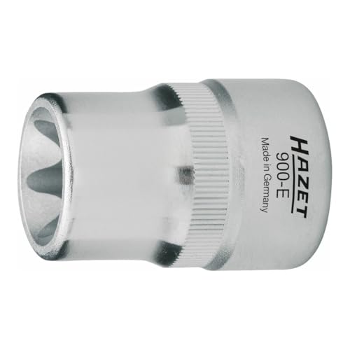 Hazet 900-E12 38 Mm E 12 Torx Profile Socket - Chrome-Plated/Polished