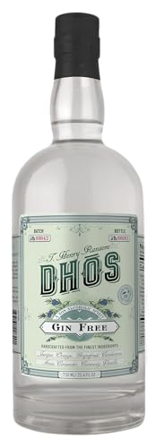 Dhos Gin Free - Handcrafted Non-Alcoholic Gin With Natural Flavors Of Spice & Earth - Non-Alcoholic Spirit To Mix Delicious Mocktails - Keto-Friendly, Zero Sugar, Zero Calories, Zero Proof - 750 ML