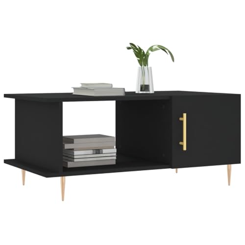 Table basse noire avec compartiments pour un salon ordonné - 4
