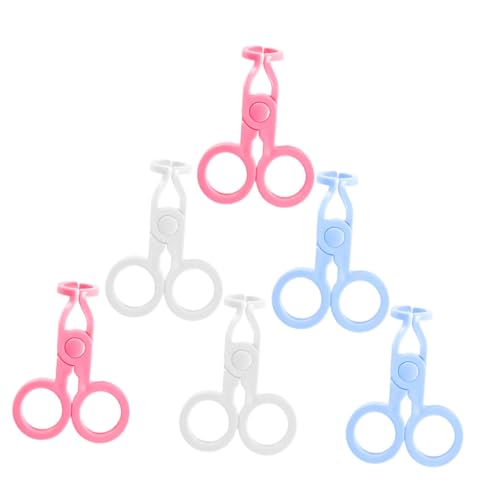 WRITWAA 6 Piezas De Abridor De Párpados Removedor De Lentes De Contacto Cosméticos Clips Para Lentes Pinzas Para Lentes Accesorios Para Lentes De Contacto Pinzas De Extracción