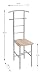Haku Möbel valet stand - de metal con asiento, altura 109 cm