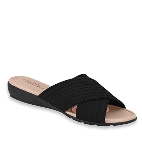 Rasteira Casual,Modare,Feminino, PRETO,37