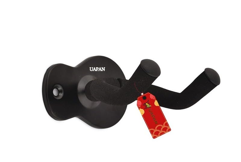 UAPAN Metal Guitar Stand Wall Mount Black Color, Stylish, Hanger, Fittings, Accessories, Instrument Display, Guitar Hanger, Holder-image-17