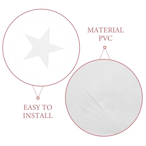 Pegatinas de estrellas para cascos de lacrosse transparentes duraderas 3