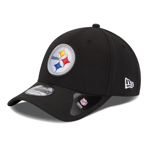 Consejos para Comprar Gorra Steelers al mejor precio. 45 New Era 39THIRTY NFL Pittsburgh Steelers Team Classic Gorra de ajuste flexible, Pequeño/mediano, Negro