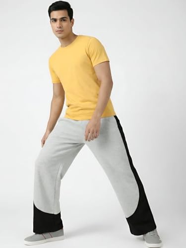 Image of Men's Plain Loose Fit Trouser | Polycotton Joggers with Elastic Waistband & Side Pockets | Comfortable Gym, Running & Casual Wear Lower