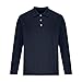 prime of day deals today 2024 Long Sleeve Shirts for Men 2024 Fashion Button Down Golf Shirts Causal Solid Henley Sweatshirts Athletic Pullover clearance of sales today deals prime Navy M