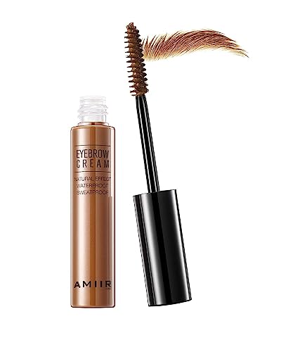 Amiir Eyebrow Gel Mascara Tinted Volumizing Enhance Eye Brow Fill In Sparse Brush Tamp Waterproof Long-Lasting, Auburn Color #TOP4