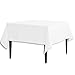 LinenTablecloth 70-Inch Square Polyester Tablecloth White