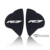 MFGZD CNC R7 Motorrad Außenspiegel Loch Cap, 2PCS Aluminium Moto Spiegel Block Off Cap Rückspiegel Loch Abdeckkappe Für Yamaha YZF-R7 R7 2022 2023 2024-2025 (Schwarz, R7)