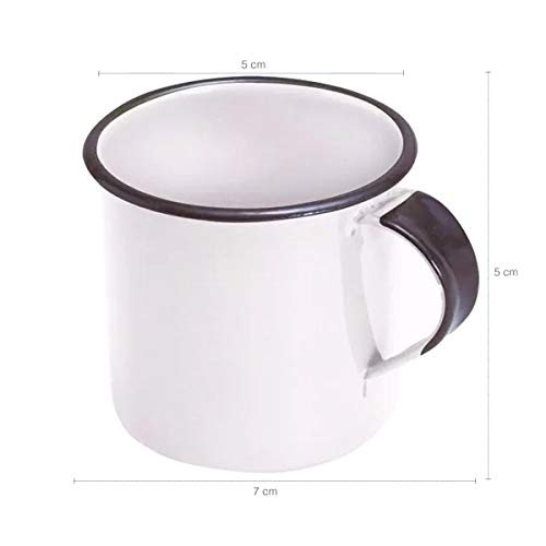 Bule Café Esmaltado 1,25 Litros e 4 Xícaras 70ml Tradicional Branco