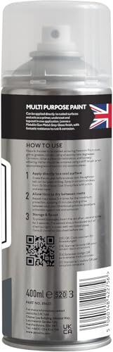 JENOLITE Directorust Metallic Gloss Spray Paint | GUN METAL GREY | 400ml | Multi-Surface Grey Spray Paint for Metal, Wood, Plastic | All-In-OnePrimer, Undercoat and Topcoat | Interior & Exterior