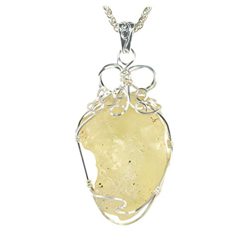 Libyan Desert Glass Cosmic Meteorite Jewelry Pendant Necklace Libyan Desert Glass Cosmic Meteorite Jewelry Pendant Necklace