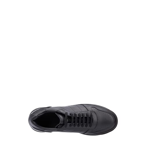 Image of Aquatalia Men's Cristo Sneakers Made in Italy, 70% Leather and 30% Tumbled Leather, Leather Lining, Round Toe, Rubber Outsole.