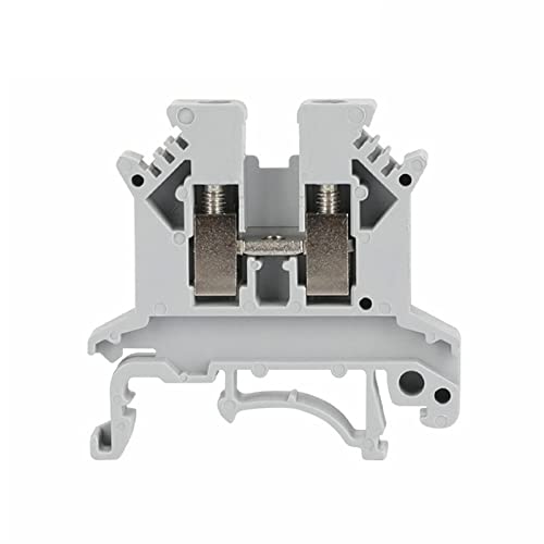 Bloque de terminales de tornillo universal para carril DIN en color gris 3