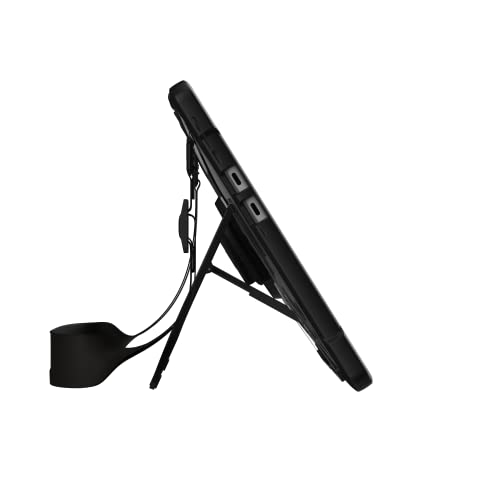 URBAN ARMOR GEAR UAG Designed for Microsoft Surface Pro 11/10/9 Case with Built-in Kickstand Hand & Shoulder Strap Pen Holder Compatible with Type Cover Keyboard Rugged Protective Cover, Plasma Ice