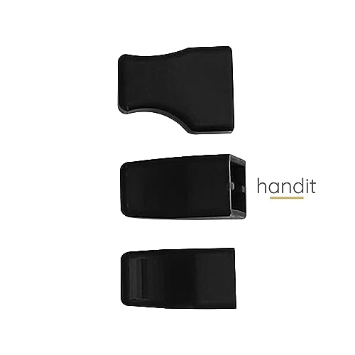 HANDIT - Syrup Pump Dispenser | Black Caps Covers Included | Fits 750 mL Torani and DeVinchi, 33.8 oz Monin Plastic Bottles | 3-Pack