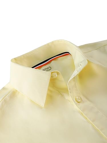 Smith's American Boys' S/S Button-Up Shirt - Yellow, 2t4