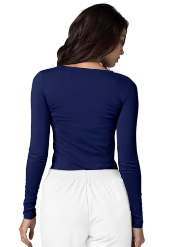 Adar Underscrubs for Women 2 Pack - Long Sleeve Underscrub Comfort Tee3
