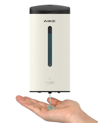 AIKE AK1205E Automatic Soap Dispenser Wall Mounted,Commercial Large Capacity Stainless Steel Liquid Dispenser for Bathroom and Kitchen