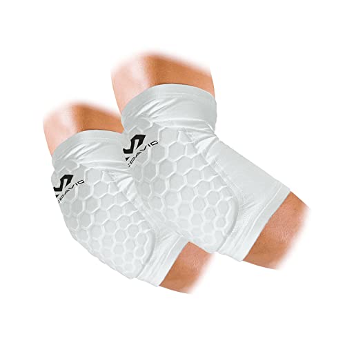 【東京ヤクルト 山田哲人選手 愛用ブランド】マクダビッド (McDavid) 腕・ヒジ・前腕 パッド 付 M6440A HEX アームスリーブ コンプレッション 着圧 吸汗速乾 衝撃吸収 保護 2個入 L ホワイト スポーツ バスケ GK ラグビー