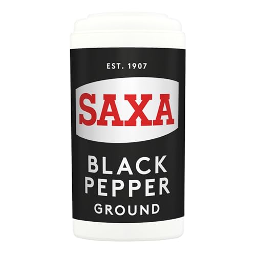 Saxa Ground Black Pepper Simply Unlocks Flavour 25 g Shaker (Pack of 1)