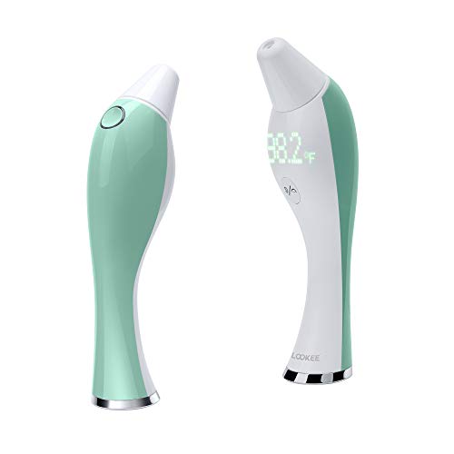 LOOKEE Breeze Infrared Forehead and Ear Thermometer for Adults, Kids, Babies, Infants | Touchless or Touch on Forehead | Medical Digital Fever Baby Thermometer with Large Front LED Display New Version LOOKEE Breeze Infrared Forehead and Ear Thermometer for Adults, Kids, Babies, Infants | Touchless or Touch on Forehead | Medical Digital Fever Baby Thermometer with Large Front LED Display New Version