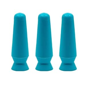 DMV Scleral Cup Large Contact Lens Handler – Inserts Scleral Contact Lenses and Prosthetic Eyes (Ventless) – Pack of 3 Light Blue