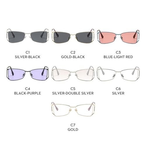 Lunettes de soleil steampunk en métal solides pour visages fatigués - 6