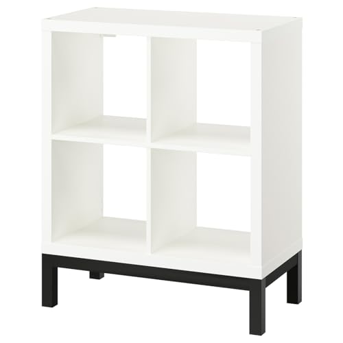 Ikea Kallax Shelving Unit With Underframe White Black