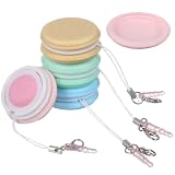 Veemoon 4 Pezzi Pulitore Schermo Cellulare Macaron in Silicone e Pp con Laccio Portachiavi, Rimuove Impronte Digitali, per Smartphone e Tablet, Regalo Pratico e Portatile Colore Casuale