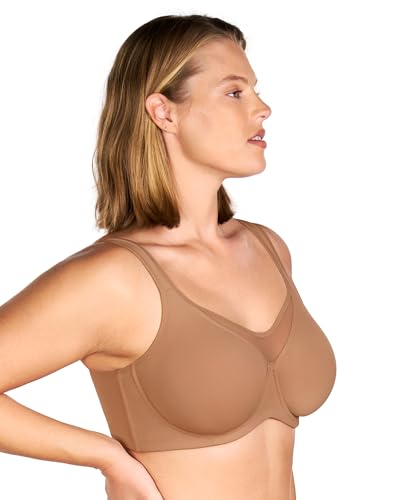 Image of HSIA Minimizer Bras for Women Plus Size, Full Coverage Coolcomfort T Shirt Unlined Bra with Underwire for Heavy Breast