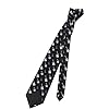 GVYGVY Ties for Men - Comfy Black Guitar White Print Men's Neckties for Business Wedding Father's Day Birthday #3