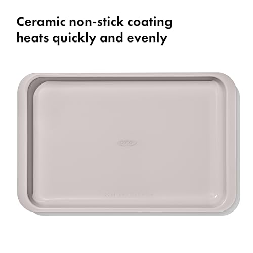 Image of OXO Good Grips Non-Stick Pro Ceramic Coated Metal Bakeware Jelly Roll Pan - Biscuit