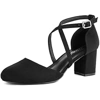 Greatonu Bombas con Correa en el Tobillo para Mujer, Bombas con