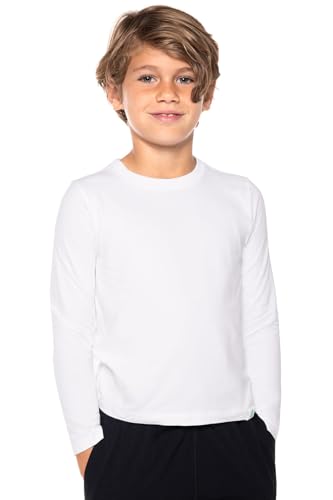 Kids' Long Sleeve Sun Shirt - UPF 50+ Sun Protection - Coco Plum in White